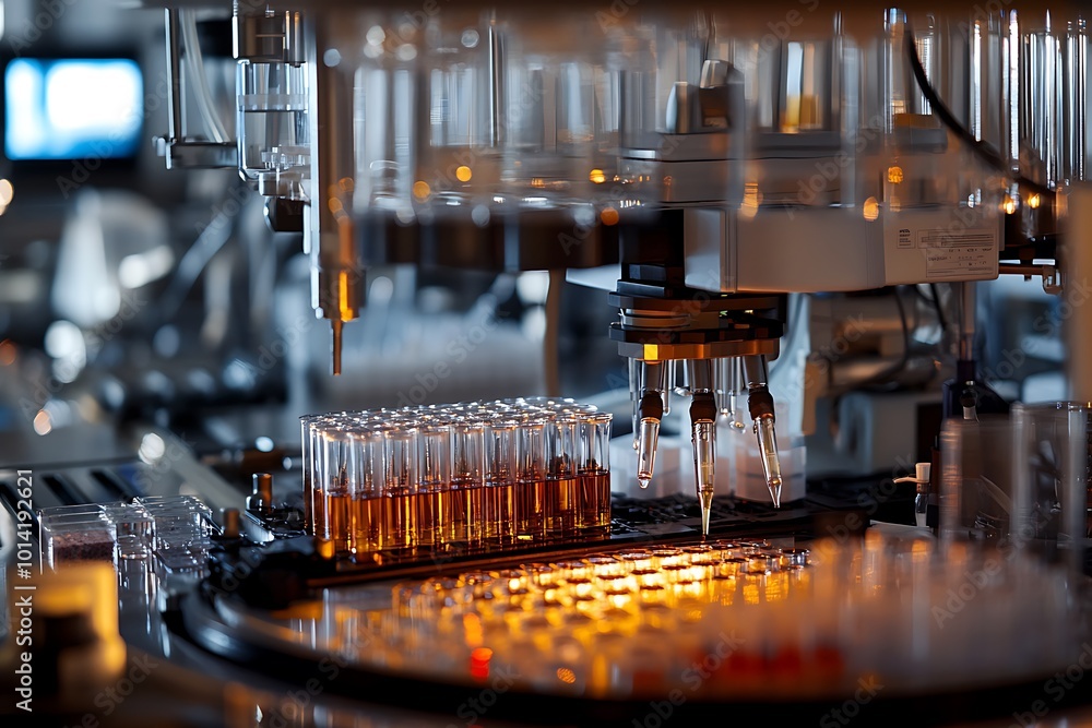 Poster automated liquid dispensing system in a laboratory setting