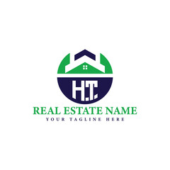 Real Estate Company Logo with House Icon