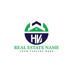 Real Estate Company Logo with House Icon