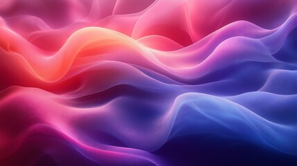 Obraz premium Abstract background with vibrant pink, orange, and blue flowing lines.