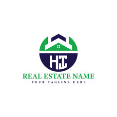 Real Estate Company Logo with House Icon