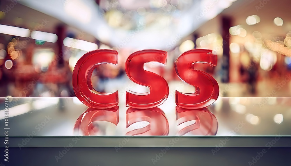 Poster dynamic css design showcase in modern digital art