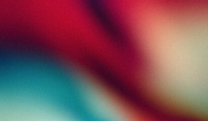 Smooth red blue color grainy backdrop design. Soft colors noisy gradient texture, bright, shine, glow, grain, noise texture effect banner and poster.