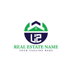 Real Estate Company Logo with House Icon