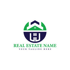 Real Estate Company Logo with House Icon