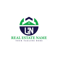 Real Estate Company Logo with House Icon