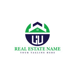 Real Estate Company Logo with House Icon