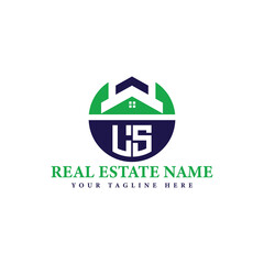 Real Estate Company Logo with House Icon