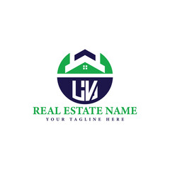 Real Estate Company Logo with House Icon