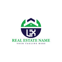 Real Estate Company Logo with House Icon