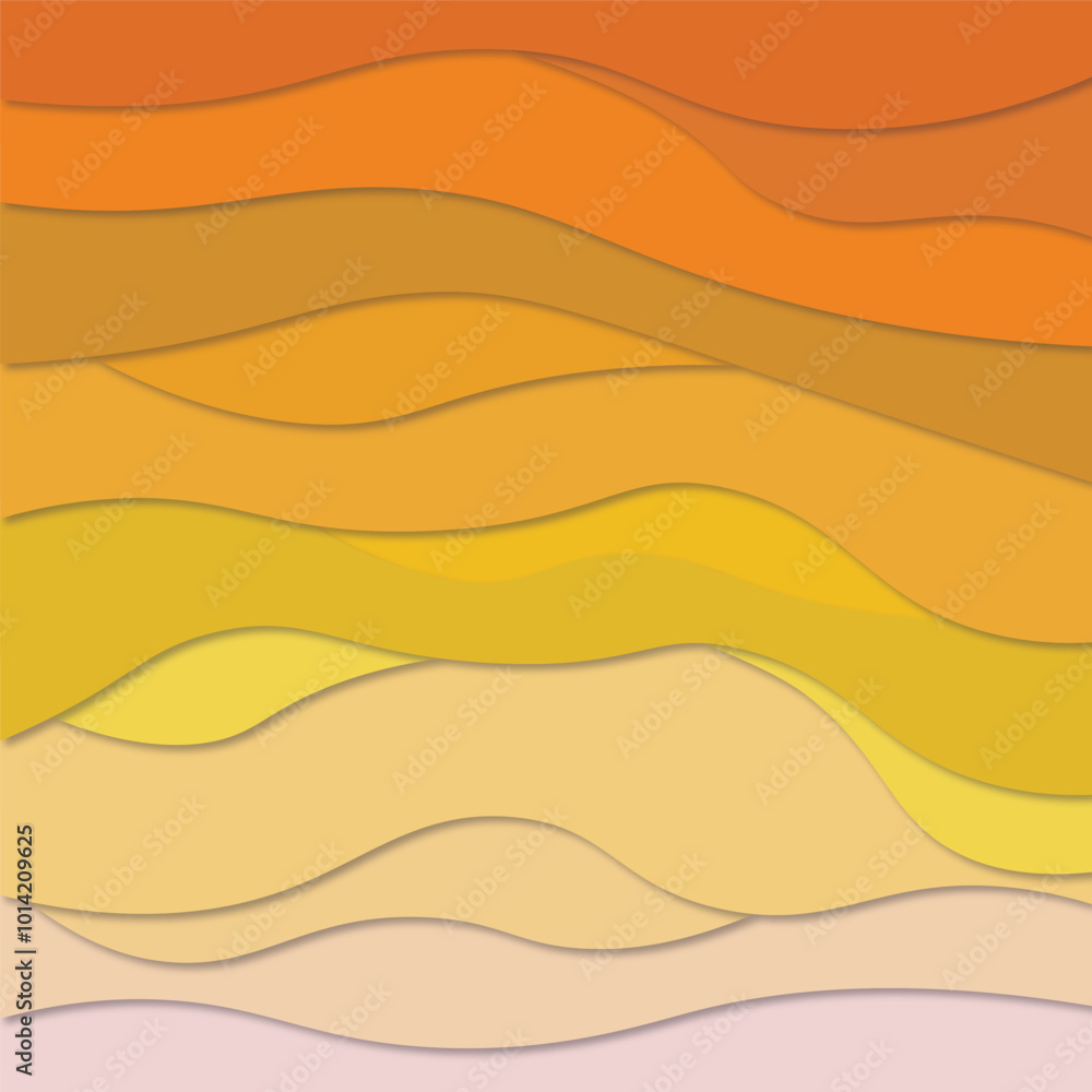 Poster abstract colorful background with waves, abstract autumn background
