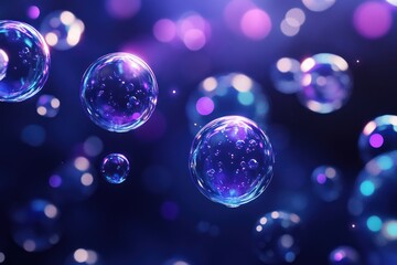 Glowing Bubbles Abstract