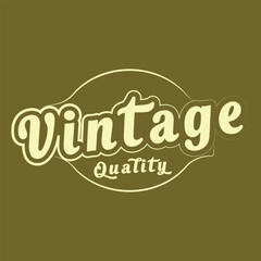 vintage retro logo design, vintage text stylist logo, vintage stock style logo