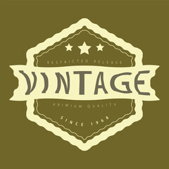Vintage stylist shape logo design, vintage logo design, vintage brand logo design, 
