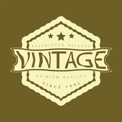 Vintage stylist shape logo design, vintage logo design, vintage brand logo design, vintage stylist shape logo Design, star vintage logo