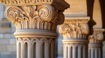 Architectural Elements, close-ups of unique architectural features like columns, arches, and facades, with copy space, World Architecture Day