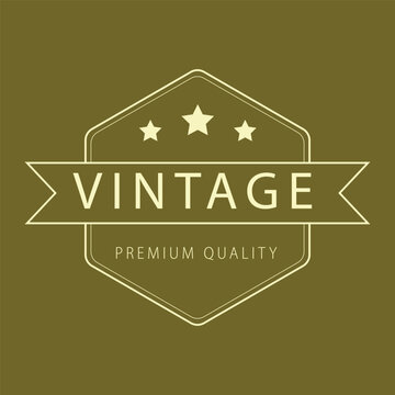 Inspiration vintage retro logo design, vintage logo design , vintage logo design with 3 star, vintage logo design with stock line