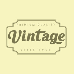 Vintage stylist shape logo design, vintage logo design, vintage brand logo design, vintage stock line stylist logo