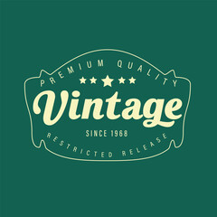 Inspiration vintage retro logo design, vintage logo design, shape stock stylist vintage logo