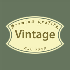 Vintage stylist shape logo design, vintage logo design, vintage brand logo design