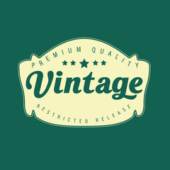 Vintage Logo Design, Vintage stylist shape logo design, vintage logo design, vintage brand logo design