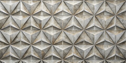 Obraz premium Abstract geometric pattern of gray triangular tiles in a repeating pattern with a 3D effect
