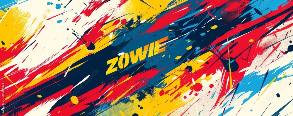 Poster abstract pop art background with 