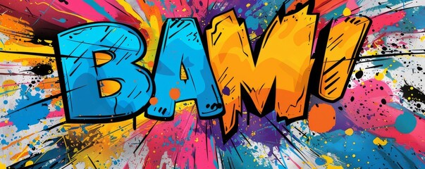 Obraz premium Colorful pop art background with 