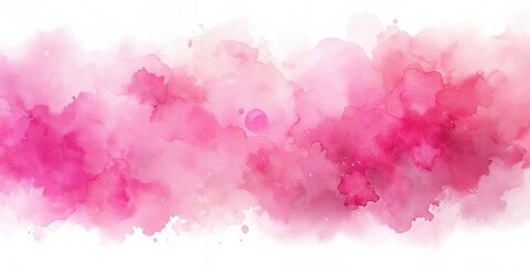 Fototapeta premium Abstract watercolor painting with soft, blended shades of pink, evoking a delicate and ethereal atmosphere