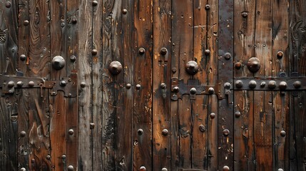 Fototapeta premium Old oiled wood door texture