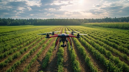 Drones used for agriculture, including research, safety, rescue, and terrain scanning technologies. Drones also monitor soil moisture and yield problems, and send data to smart farmers on tablets.