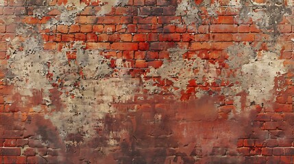 Obraz premium old red brick wall texture background
