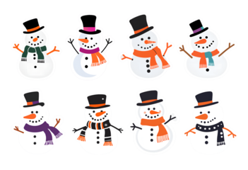 set of snowman