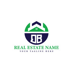 Fototapeta premium Real Estate Company Logo with House Icon
