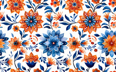 Retro style floral texture art background