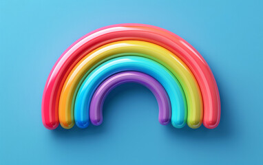 3D effect of rainbow modeling business background