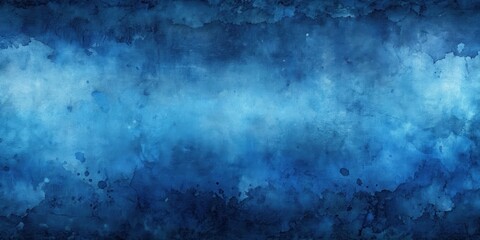 Obraz premium Abstract Blue Watercolor Background with Splashes and Stains