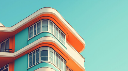 Art Deco Influence, designs inspired by the Art Deco architectural style, with copy space, World Architecture Day