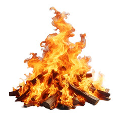 campfire bonfire fire with smoke png transparent background