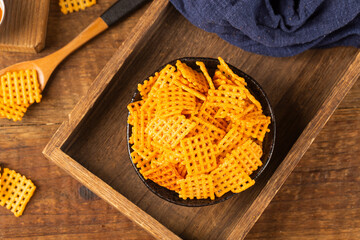 rice crusts, a kind of delicious snack made from rice,