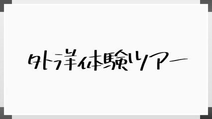 外洋体験ツアー ホワイトボード風イラスト