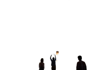 Serene Lantern Festival with Glowing Lanterns