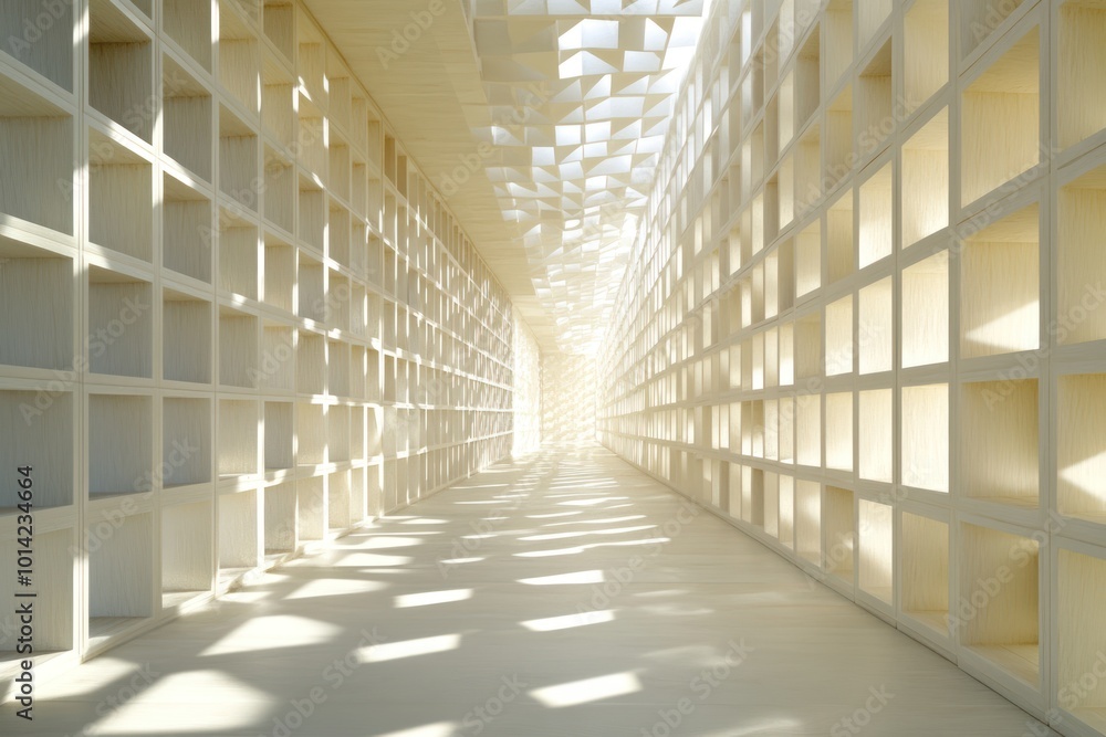 Poster abstract architecture with light