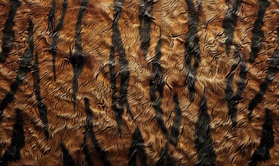 texture of tiger fur as background, close-up,