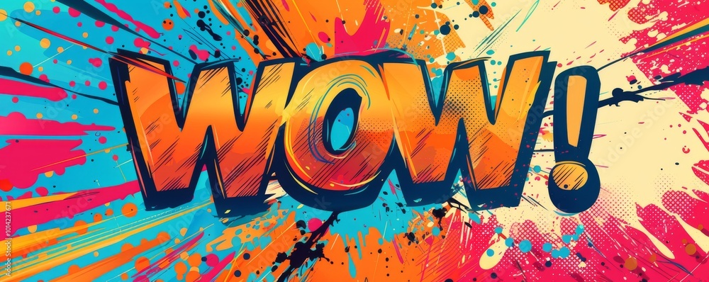 Poster abstract pop art background featuring 