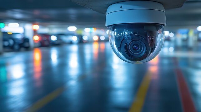 Parking garage security and monitoring with high-tech IP cameras