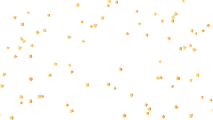 金箔を散らしたシンプルな舞う紙吹雪