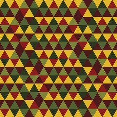 Fototapeta premium Abstract geometric autumn background, abstract autumn background, seamless triangle pattern with autumn color theme