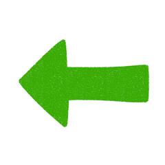 Obraz premium 左向き矢印のかわいい手書き風イラスト