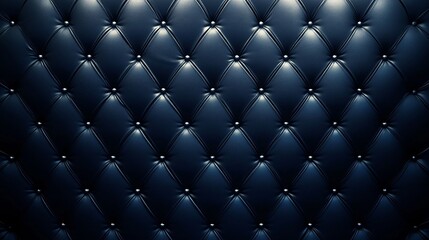 Elegant blue tufted leather background